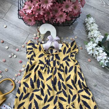 Váy boi hoa đuôi cá vạt lệch- V50125